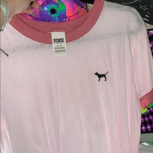 pink victoria secret t shirt